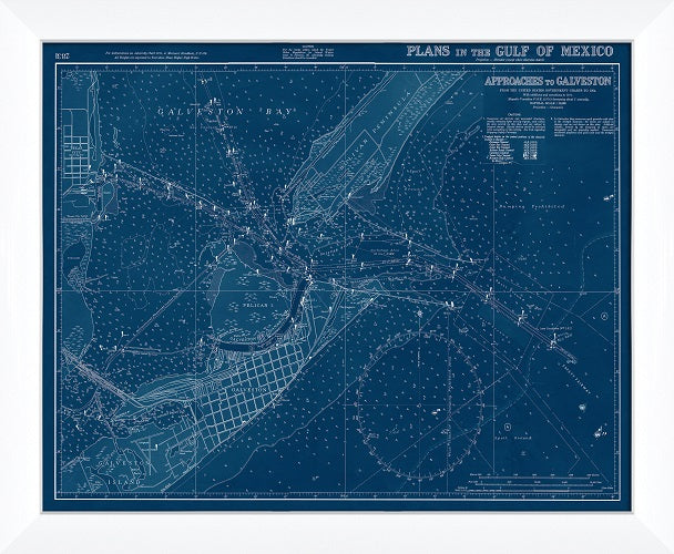 Approaches to Galveston 45W x 37H