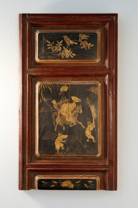 Antique Hand-Painted Chinese Wooden Panels