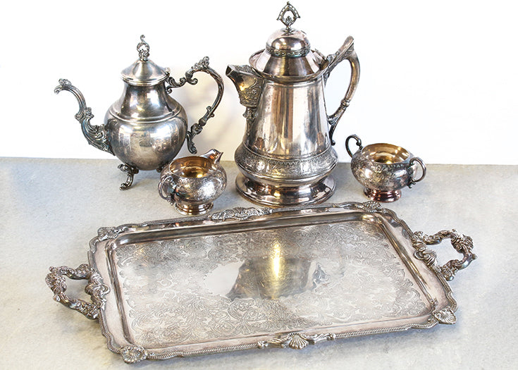MISC11ATL - Silver Plated Tea Service - Set of 5