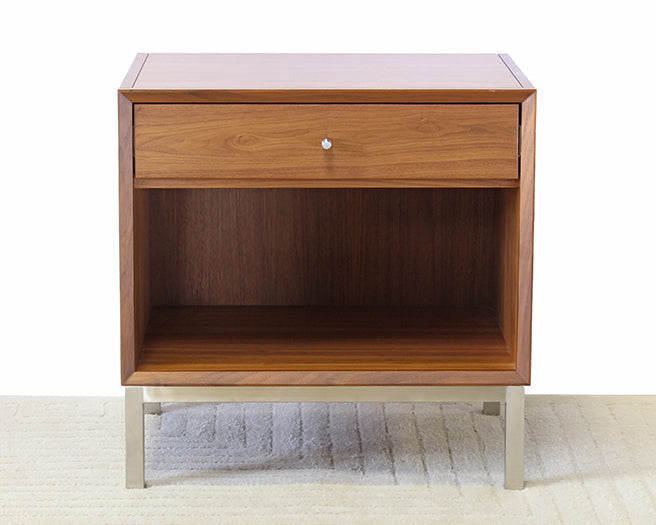 One Drawer Walnut Night Stand