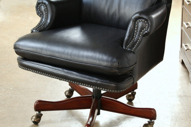 Black Leather High Back Executive Chair