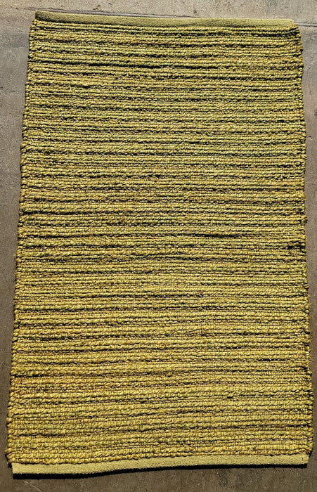 2'3" X 3'8" Chartreuse Jute Rug