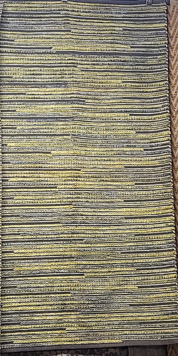 3'9" X 6' Gray, Green And Yellow Rug
