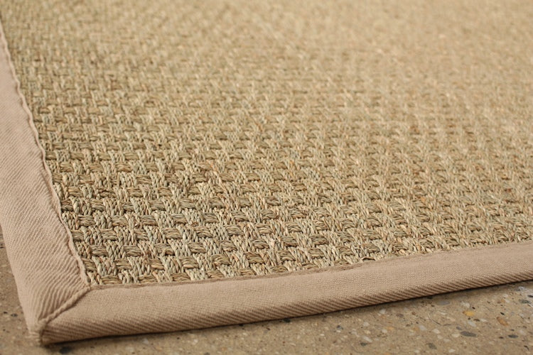 7'6 x 9'6 Light Beige Seagrass Rug