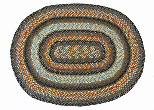 RUG26ATL - 5.5' x 7.5' Braided Oval Rug