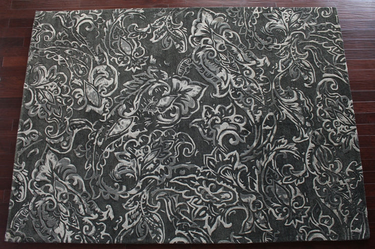 8' x 11' Mahsa Rug in Dark and Light Gray