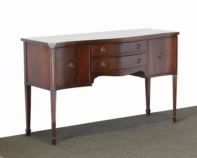SB07ATL - Four Leg Hepplewhite Antique Sideboard circa 1940s