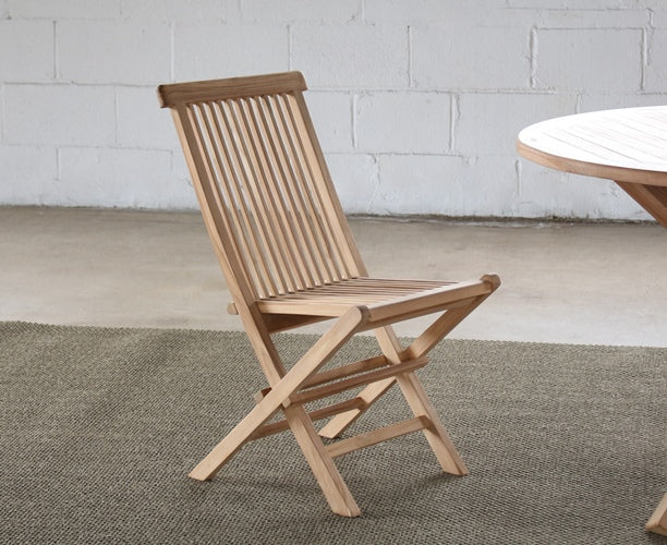 Natural Teak Folding Chair