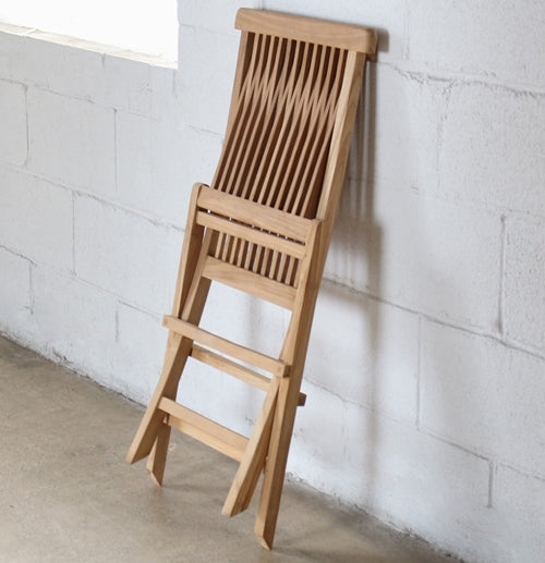 Natural Teak Folding Chair