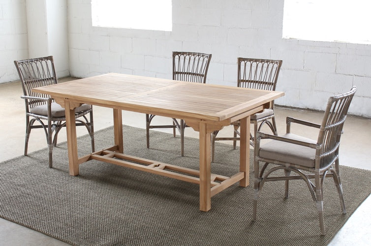 Bamboo and Woven Rattan Side Chair