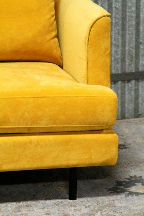 Margot Sofa in Velvet Goldleaf
