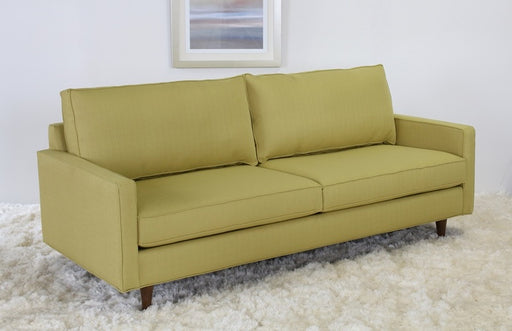 Modern Fern Sofa with Tapered Walnut Legs