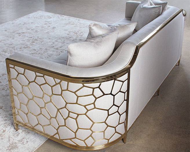 Gold Bullion Cobblestone Sofa