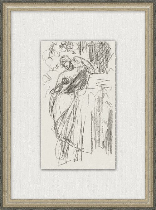 Charcoal Figure Study 7 14.5W x 19.5H