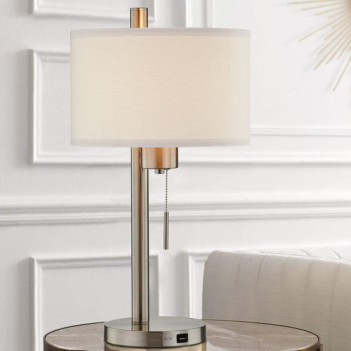 Brushed Steel Table Lamp