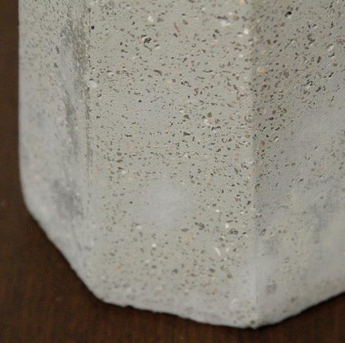 Concrete and Brass Table Lamp