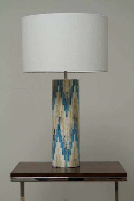 Aqua Mosaic Lamp