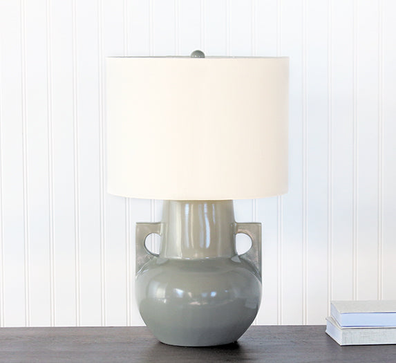 Light Grey Aluminium Table Lamp