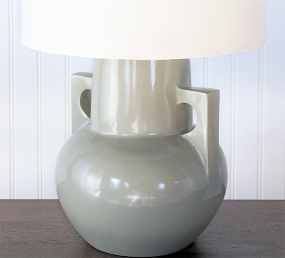 Light Grey Aluminium Table Lamp