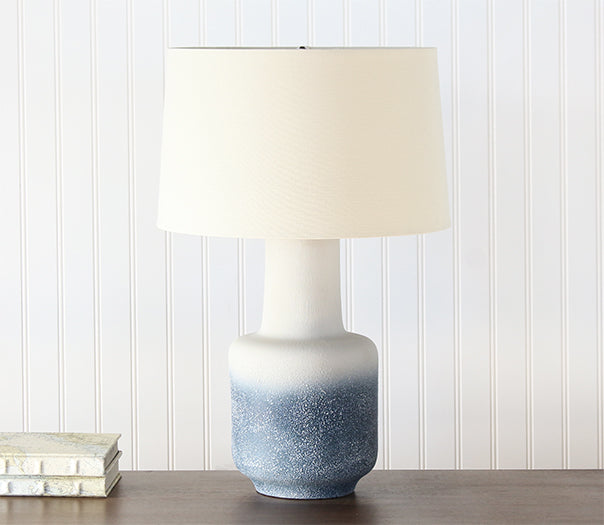 Indigo Ombre Ceramic Table Lamp