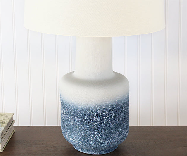 Indigo Ombre Ceramic Table Lamp