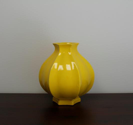 Yellow Pomegranate Vase