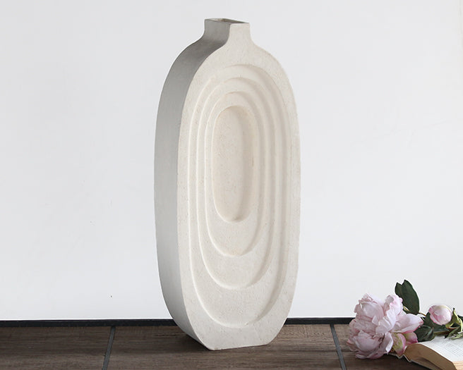 Sonic Oval Sandstone Vase