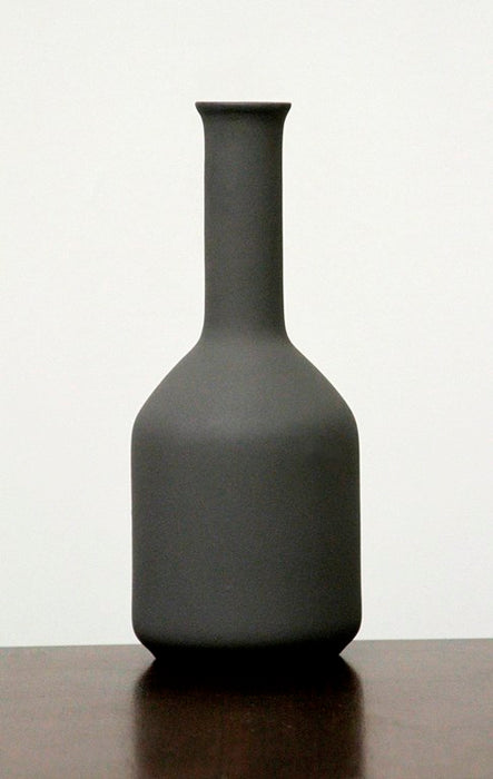 VASE44ATL Beton Finish Bottleneck Ceramic Vase
