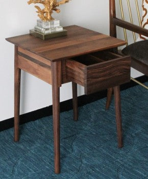 1-Drawer Nightstand  in American Black Walnut