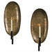 SCAN 15 Sahara Antique Brass oval Wall Sconce Pair 7