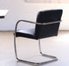 Mitchell Gold Hugo Arm Chair in Black Leather
