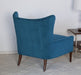 AC12ATL - Blue Marlow Modern Wing Chair 