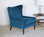 AC12ATL - Blue Marlow Modern Wing Chair 