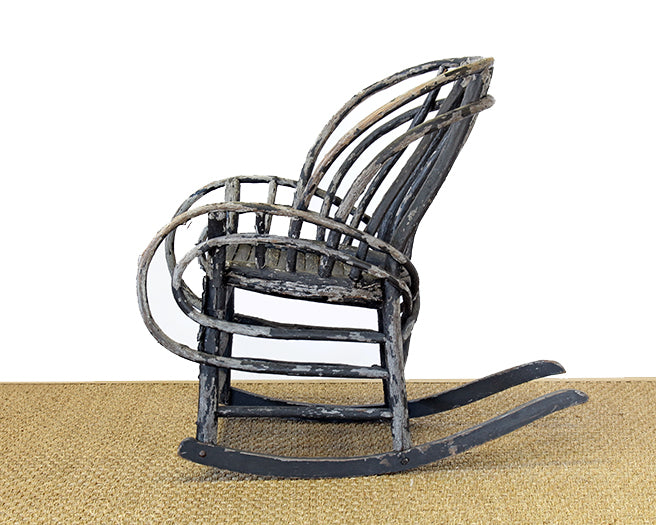 AC57ATL - Hand Made Adirondack Rocking Chair circa 1890