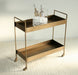 BARCART06ATL - Antique Brass Bar Cart