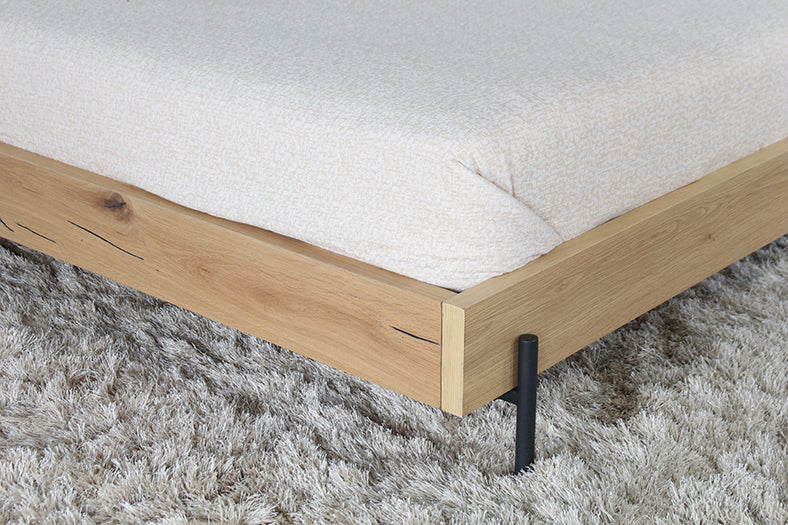 Light Oak Plank King Bed