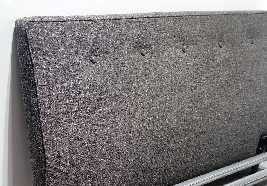 Upholstered Queen Bed In Tamm Charcoal