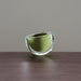 BOWL22LA - Small Catch Pea Green Hand Blown Glass Bowl