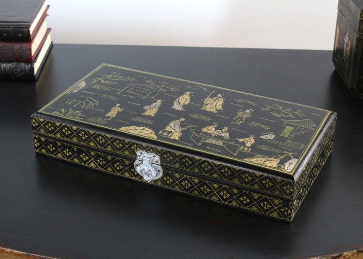 Chinese Wooden Document Box