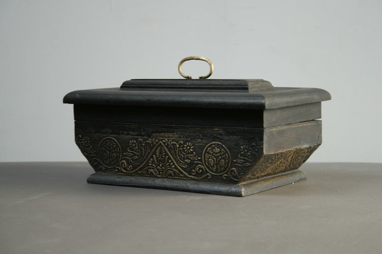 Wood with Brass English Pencil Box