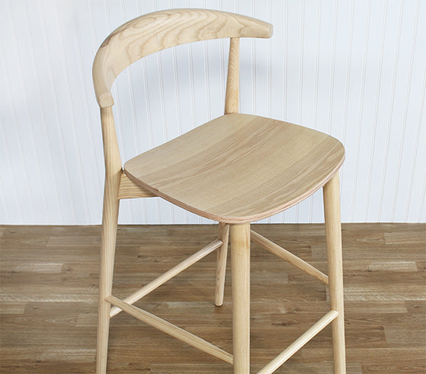 Blonde Ash Bar Stool