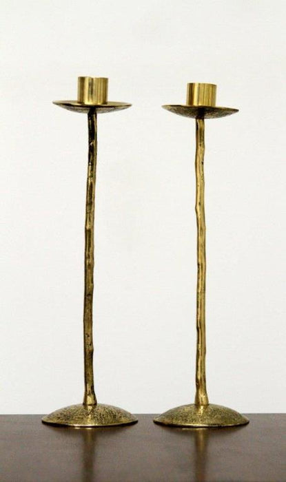 Pair of Brass Candle Stands