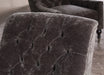 Mink Velvet Tufted Club Chair
