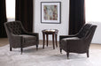 Mink Velvet Tufted Club Chair