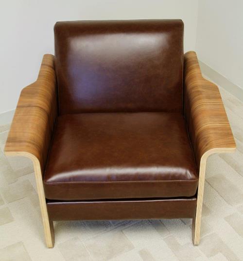 Lodge Chair in Chestnut Brown Leather