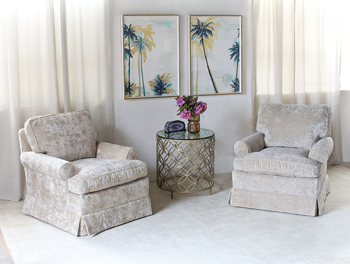 CC255ATL - Skirted Club Chair In Bergdorf Shell