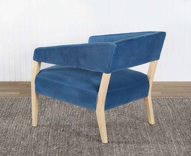 Azure Velvet Club Chair
