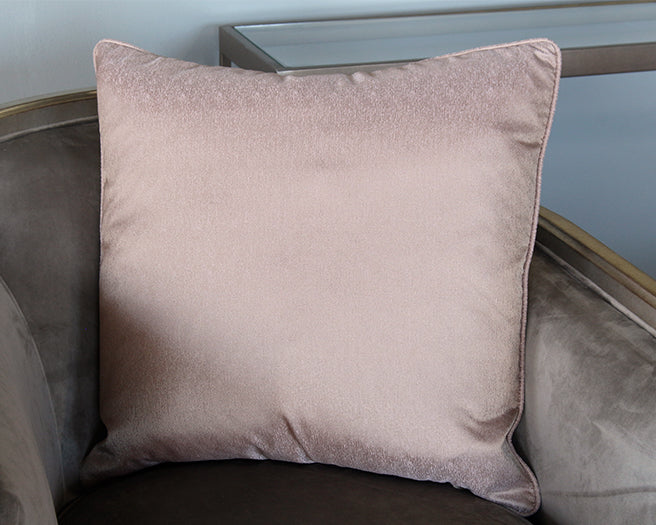 Silver Leaf Exposed Wood Club Chair w/ Mushroom Velvet Upholstery