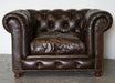 Cigar Leather Chesterfield Club Chair 