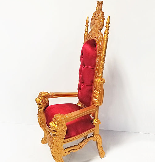 CC60ATL - Red And Gold King David Throne WJeweled Buttons